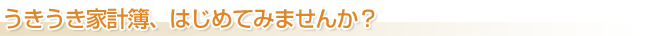 家計簿ってむずかしそう・・そう感じたアナタはビギナーさんタイプ！